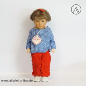 Käthe Kruse Stoffpuppe | 38 cm | Vintage Puppe mit Original Kleid