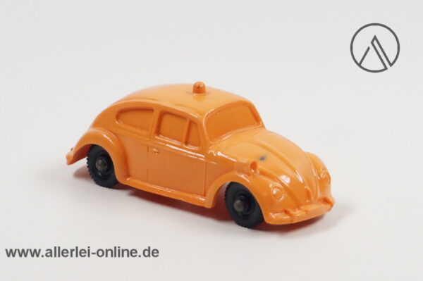 Tomte Laerdal Norway | VW Käfer 1200- Polizei ,orange | Vintage - Gummiauto