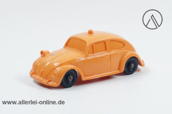 Tomte Laerdal | VW Käfer - Polizei ,orange | Vintage Vinyl Rubber - Gummiauto