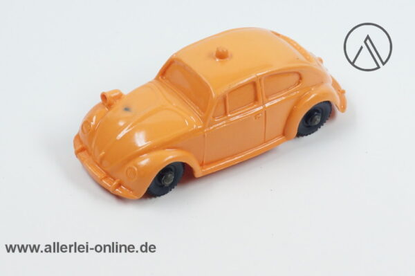 Tomte Laerdal | VW Käfer - Polizei ,orange | Vintage - Gummiauto