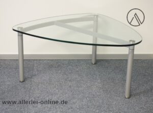 Rolf Benz Glas-Tisch | Couchtisch mit Glasplatte | Designmöbel Anstelltisch