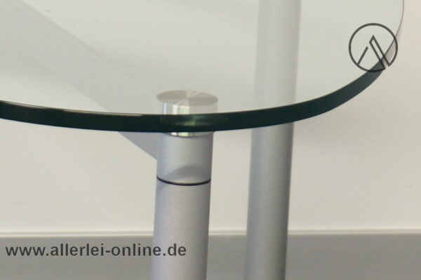 Rolf Benz Glas-Tisch | Couchtisch mit Glasplatte 12 mm | Designermöbel Anstelltisch