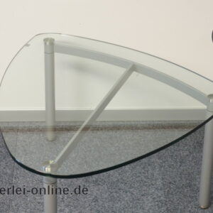 Rolf Benz RB 8250 Glas-Tisch | Couchtisch mit Glasplatte | Designmöbel Anstelltisch