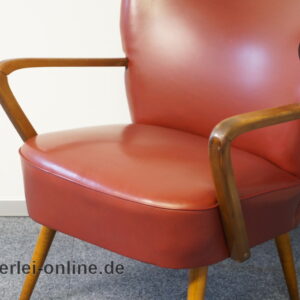 Mid-Century Sessel | Artifort Cocktailsessel | 60er Jahre Design Clubsessel weinrot