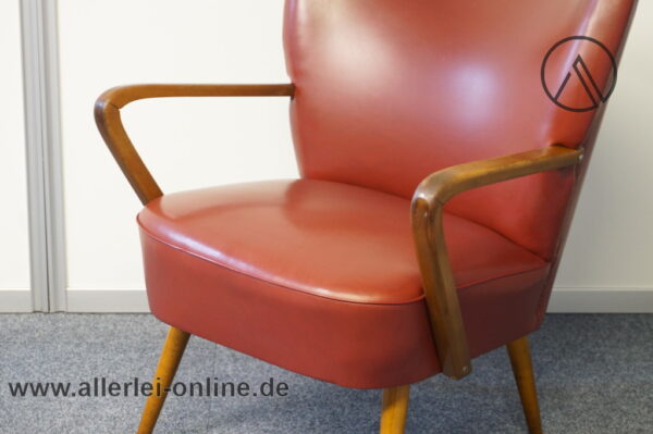 Mid-Century Sessel | Artifort Cocktailsessel | 60er Jahre Design Clubsessel weinrot