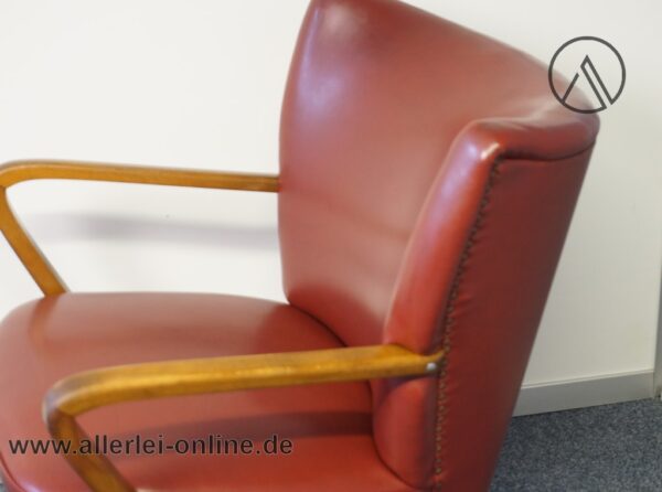 Mid-Century Sessel | Artifort Cocktailsessel | 60er Jahre Designmöbel Clubsessel weinrot