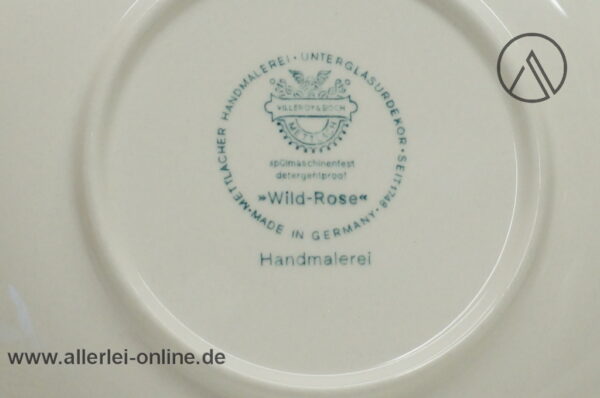 Villeroy & Boch | Wildrose | Unterteller Untertasse für Kaffeetasse | Ø 16,2 cm Stempel nah