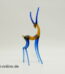 Buntes Glastier | Antilope Gazelle | Vintage Miniatur Glasfigur | Glaskunst Skulptur