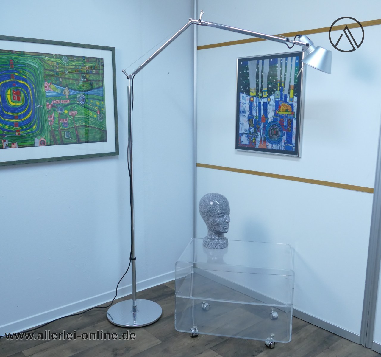 Artemide TOLOMEO Terra Stehleuchte Aluminium-Chrom | 1-flammige Design Gelenkarm-Stehlampe Artemide TOLOMEO Terra Stehleuchte Aluminium-Chrom | 1-flammige Design Gelenkarm-Stehlampe