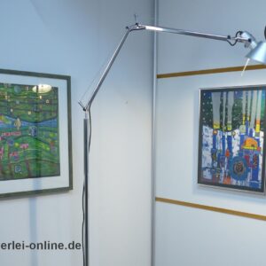 Artemide TOLOMEO Terra Stehleuchte Aluminium | Designer Giancarlo Fassina / Michele De Lucchi Gelenkarm- Lampe Stehlampe
