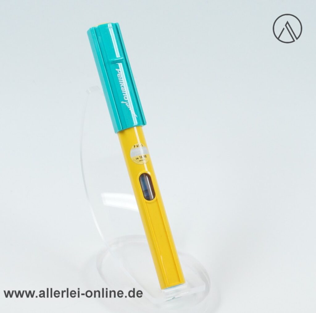 Pelikan P61-L Pelikano Schulfüller | Vintage Füllfederhalter | gelb/türkis