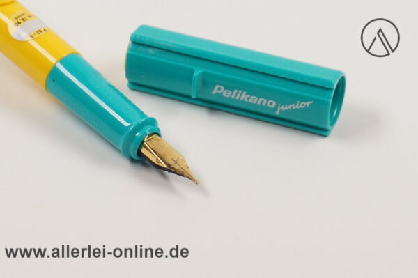 Vintage Pelikan P61 -L Pelikano Lernfüller Schulfüller | gelb/türkis