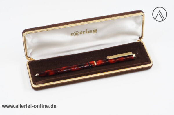 rOtring Kugelschreiber rot-marmoriert | Vintage Ballpoint Pen red-marble