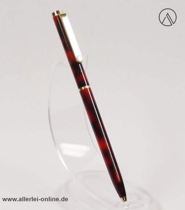 rOtring Kugelschreiber rot-marmoriert | Vintage Ballpoint Pen red-marble mit Etui