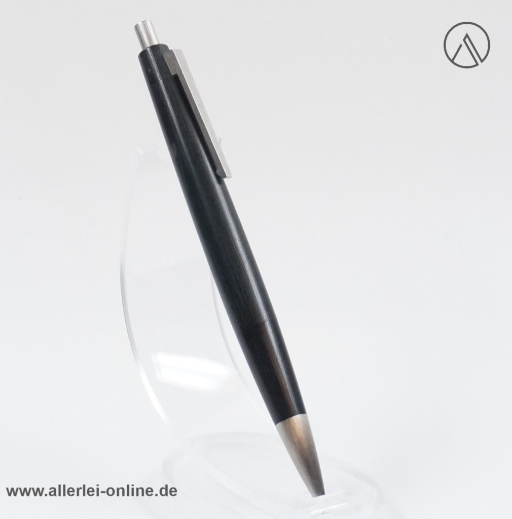 LAMY 2000 Druck-Kugelschreiber | Vintage Ballpoint Pen, schwarz/silber - mattiert