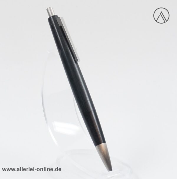 LAMY 2000 Druck-Kugelschreiber | Vintage Ballpoint Pen, schwarz/silber - mattiert