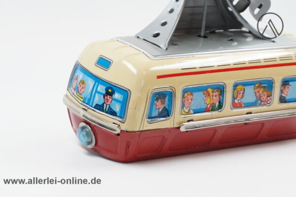 60er Jahre Bandai Japan Gondel | Bandai Cable Car - Seilbahn Blechspielzeug