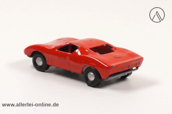 Marx Toys Hong Kong | Ford GT Modell Vintage Racing Car - rot hinten