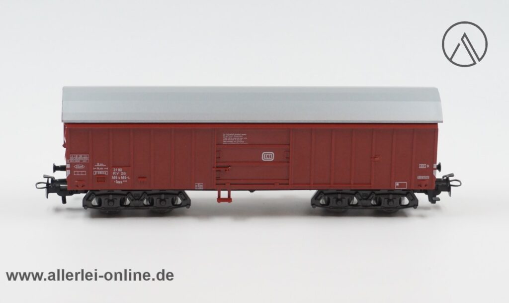 Märklin Spur H0 | 4460 Schwenkdachwagen Taes 890 der DB | 4-Achs Güterwagen 585 4 669-4