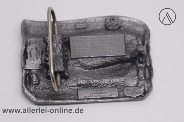 Vintage Buckle Gürtelschnalle | Uss Arizona Memorial - Pearl Harbor. HAWAII hinten