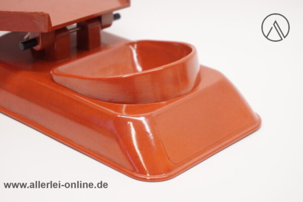 Helit Vintage Bakelit Zahlteller | Bakelit-Kipp-Zahlteller | Rot / Bordeaux Neuglanz