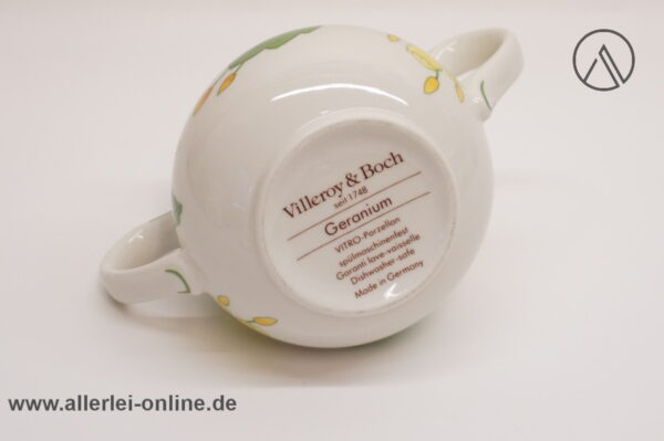 Geranium Malva | Villeroy & Boch | Zuckerdose unten
