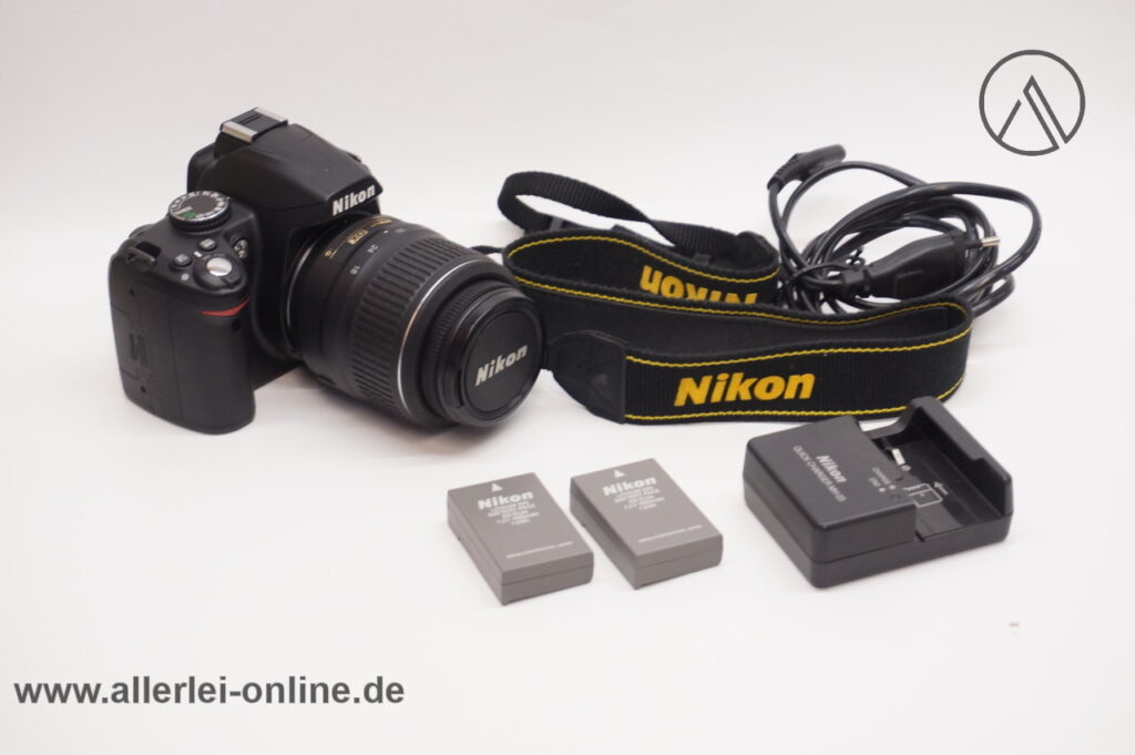 NIKON D3000 Digital Spiegelreflexkamera mit Objektiv AF-S DX NIKKOR 18-55 mm f/3.5-5.6 G VR f/3.5-5.6