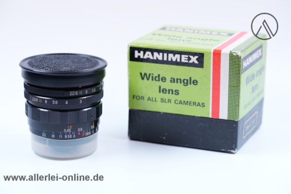 HANIMEX Objektiv 1:3 F=28mm Wide Angle Lens - Made in Japan | Gewinde M47 mit Originalkarton