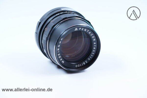 Pentacon electric 2.8/100 Objektiv | Gewinde M47 mit Objektivköcher