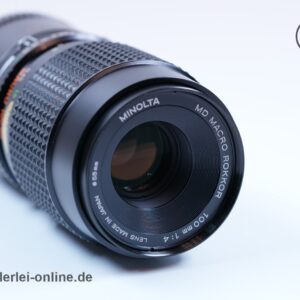 Minolta MD Macro Rokkor 100mm f/4,0 Objektiv mit 1:1 Zwischenring | Minolta JAPAN