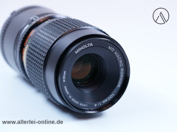 Minolta MD Macro Rokkor 100mm f/4,0 Objektiv mit 1:1 Zwischenring | Minolta JAPAN