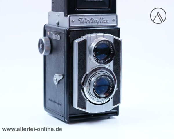 Vintage Weltaflex DDR 6x6 TLR mit Meyer-Optik Trioplan 1:3.5/75mm - zweiäugig