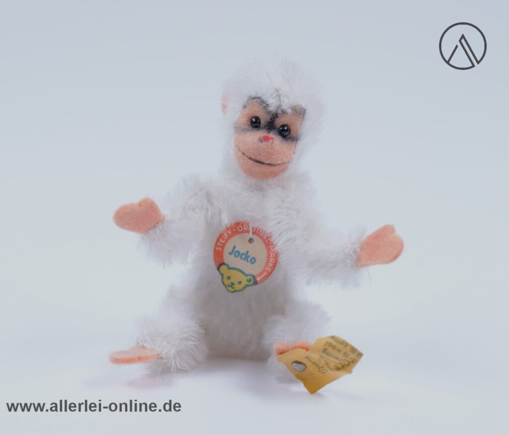 Steiff Jocko Affe | Steiff Schimpanse ,weiss 5311,04 | 11cm mit KFS