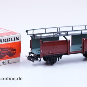 Märklin Spur H0 | 4612 Autotransportwagen 315/4 - unbeladen | 2-Achsiger Güterwagen mit OVP