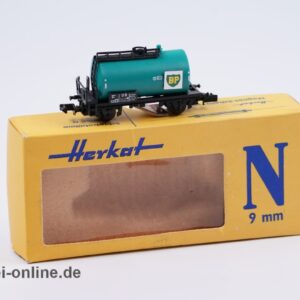 Herkat Spur N | BP Kesselwagen - Schienenreinigungswagen mit Originalverpackung