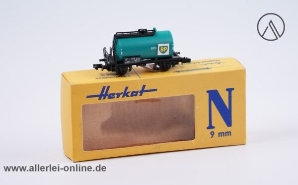 Herkat Spur N | BP Kesselwagen - Schienenreinigungswagen mit Originalverpackung