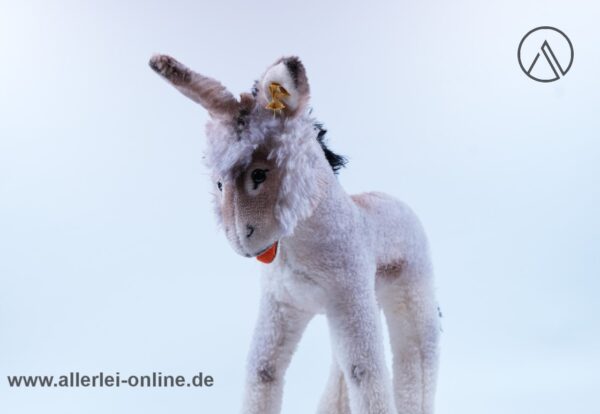 Steiff Grissy Esel | Steiff Stofftier 3610/22 mit Knopf und Restfahne