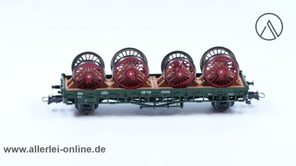 Fleischmann H0 | 98 5227 K Bauzugwagen | Rungenwagen beladen mit Lok-Radsatz in OVP