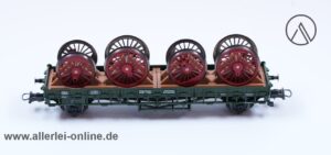 Fleischmann H0 | 98 5227 K Niederbordwagen beladen mit Lok-Rädern