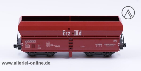 Fleischmann H0 | 5520 Erz IIId Großraum-Selbstentladewagen der DB | 4-Achs Güterwagen