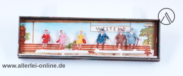 MERTEN H0 | Sitzende Eisenbahn Reisende Figurensatz 855 | 6 Stück 1:87 Figuren mit OVP