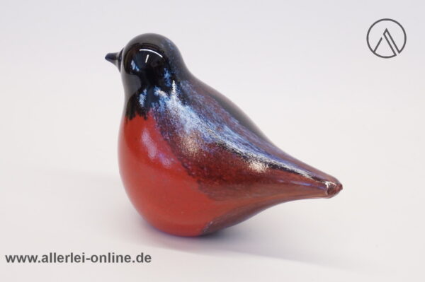 ARCTIC Finnland Glastier | Vogel | Vintage Miniatur Glasfigur | Glaskunst Skulptur seite hinten