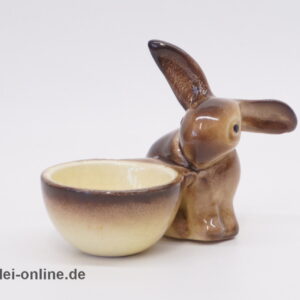 Wächtersbacher Keramik | Hasen Eierbecher | braun, beige