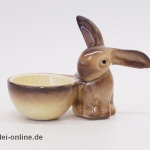 Wächtersbacher Keramik | Hasen Eierbecher | braun, beige vorne