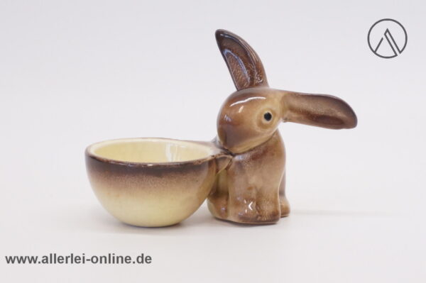Wächtersbacher Keramik | Hasen Eierbecher | braun, beige vorne