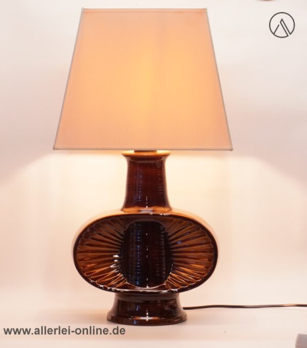 Goebel PAN Keramik Lampe | Tischlampe | Tischleuchte | Vintage 60s Pottery Lamp
