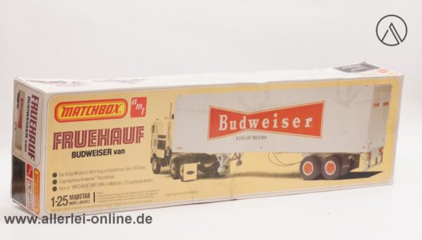 AMT / Matchbox 1/25 Modellbausatz PK-6609 Fruehauf BUDWEISER Van | LKW Auflieger - Trailer