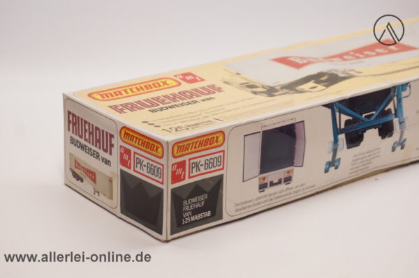 AMT / Matchbox 1/25 Modellbausatz PK 6609 Fruehauf BUDWEISER Van