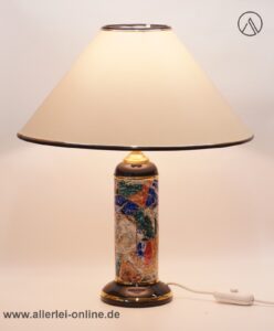 Fiorentiner Design Lampe | Marmorierte Porzellan Tischlampe | Tischleuchte | Vintage Hand Finished Italy Marble Table Lamp