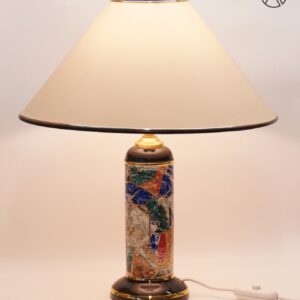 Fiorentiner Design Lampe | Marmorierte Porzellan Tischlampe | Tischleuchte | Vintage Hand Finished Italy Marble Table Lamp